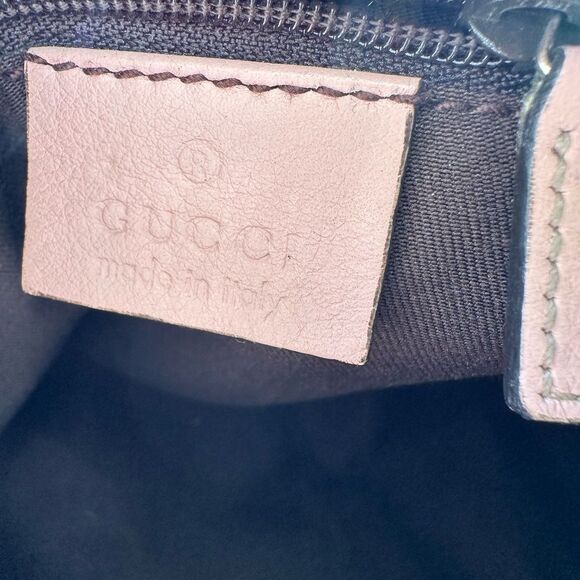 Gucci Pink and Tan Shoulder Bag with Gold Hardware - Picture 14 of 16